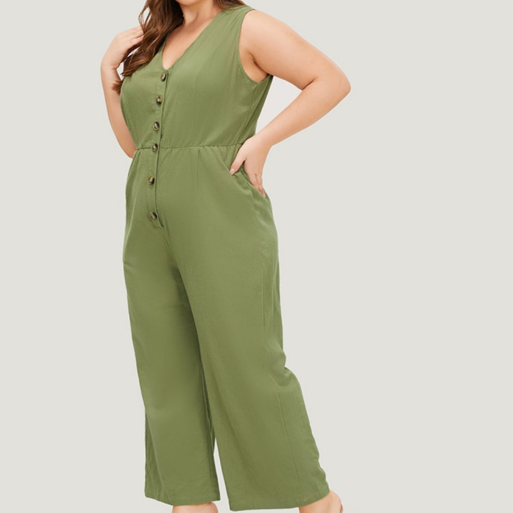 Nwot Bloomchic Plain Pocket Button Through Tank J… - image 5